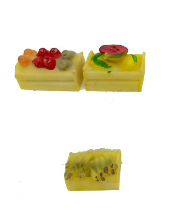 Cajas de frutas resina. 005-5