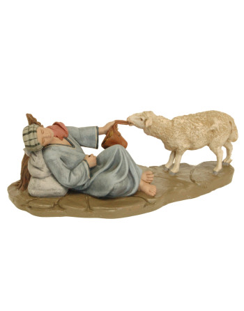 Pastor dormido con oveja 11...