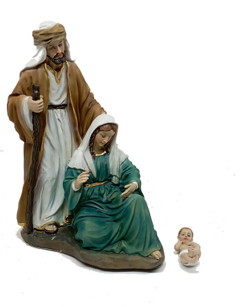 AC Figura De Nacimiento – Cueva De Corcho Para Belén, 15x26,6x14 Cm, Pintada A Mano Y Realista