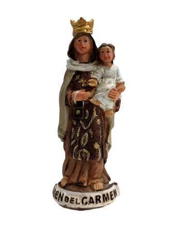 Virgen del Carmen en resina.