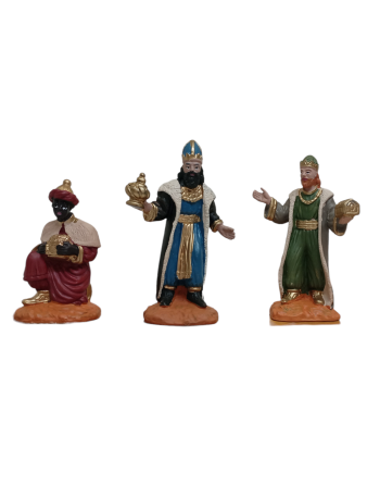 Reyes adorando y camello 8 cm.