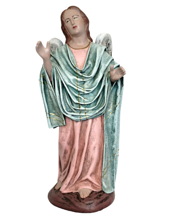 Ángel barro lienzado 25cm...