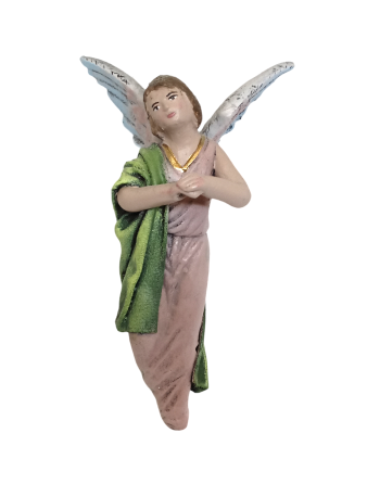 Ángel en barro rosa y...