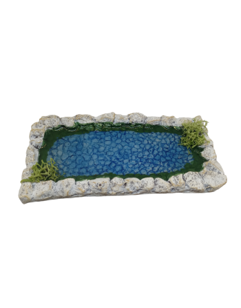 Río rectangular 14.5x7cm...