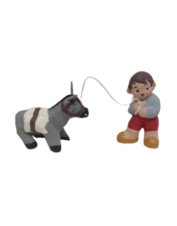 Pastor con burro en 4 cm.