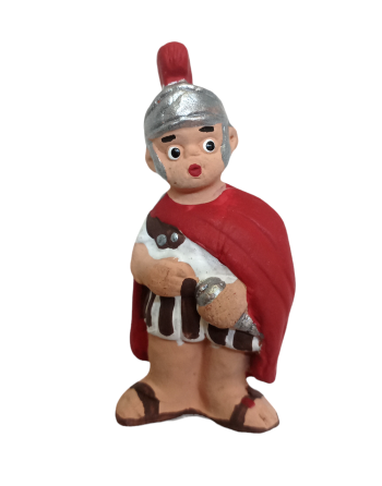 Soldado romano con capa de...