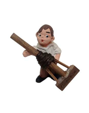 Pastor agricultor barro 4cm...