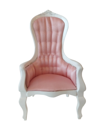 Sillón de madera rosa. DF77610