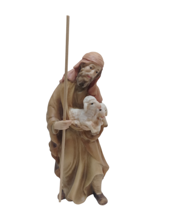 Pastores talla de madera 15cm