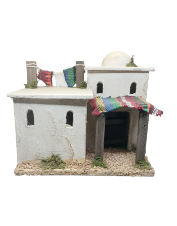 Casa de madera para el Belén.