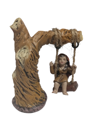 Niña columpiándose, para el...