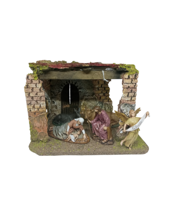 Figuras de belén y portal 10cm