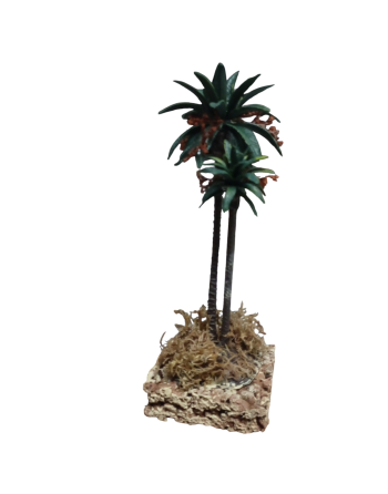 Palmera doble con base de...