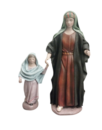 Beduina con niña barro para...