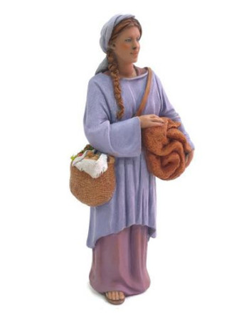 Mujer con manta de M.Ribes
