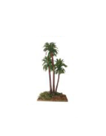 Palmera triple con base de...