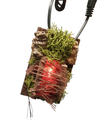 Hoguera con luz para el belén