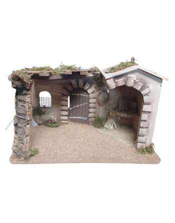 Portal corchon para el belén