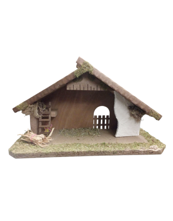 Portal de belén en madera