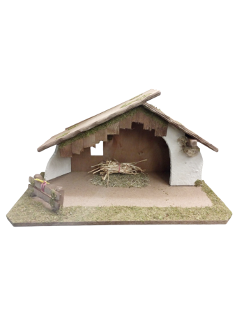 Portal de belén en madera