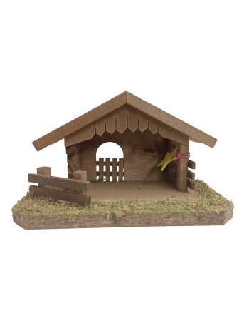 Portal de belén en madera