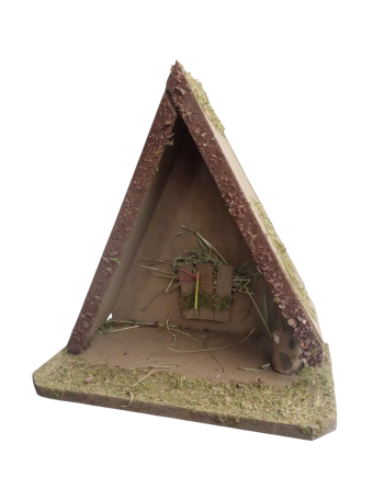 Portal de madera para el belén