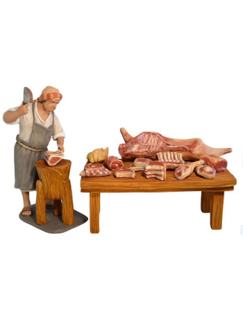 Carnicero con puesto para...