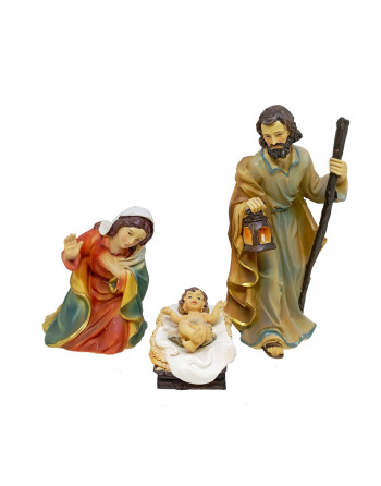 Nacimiento resina tres piezas.