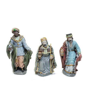 Reyes magos adorando resina