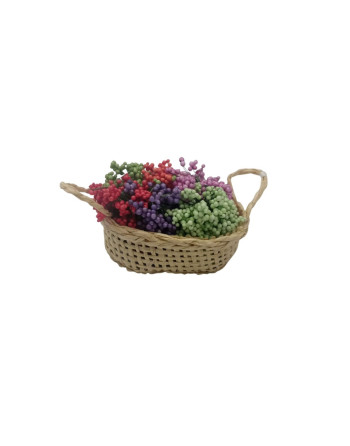 Cestos con flores miniatura