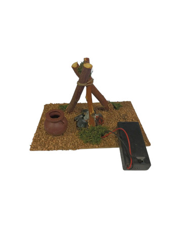 Fogata mini con luz para el...