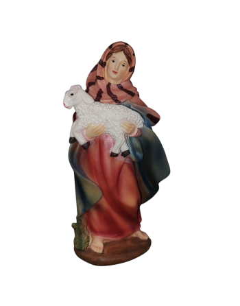 Pastora con cordero resina...