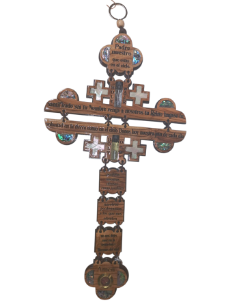 Cruz de madera para colgar