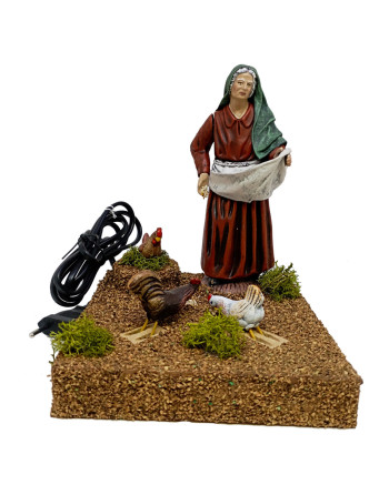 Pastora dando de comer con...