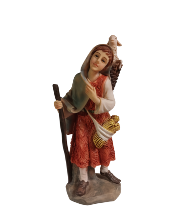 Pastora con cordero resina...