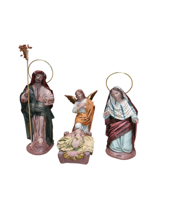 Nacimiento barro Lienzado 17cm
