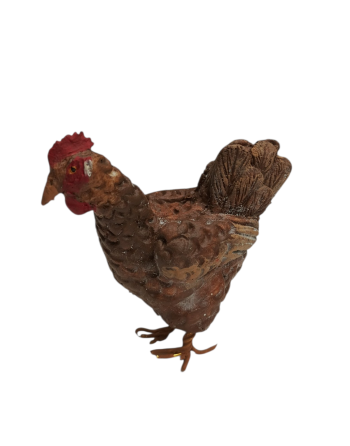 Gallinas en barro para el...