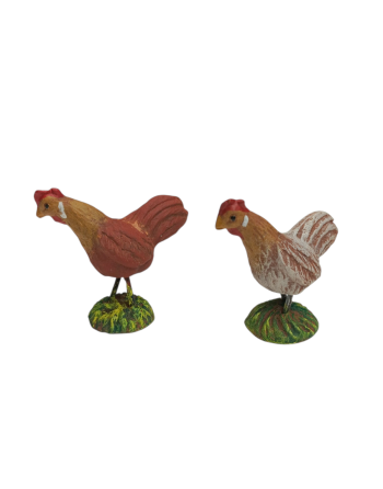 Gallinas en barro para el...