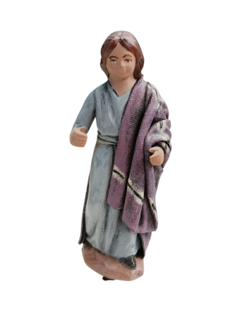 Niña para el Belén en barro...