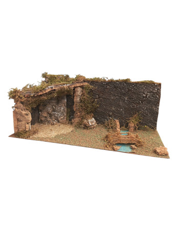 Maqueta con portal de belén