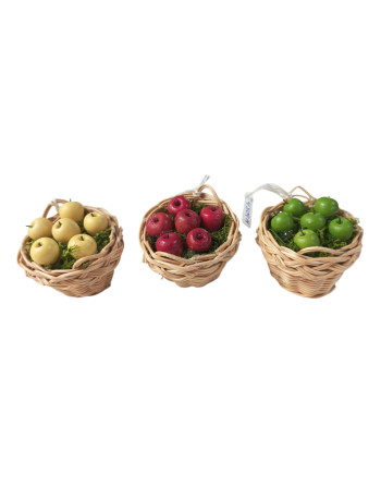 Cestos con fruta miniatura