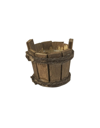 Cubo de madera para el belén