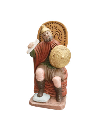 Figura Rey Herodes en barro...