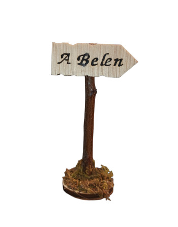 Poste indicador “A Belén”.