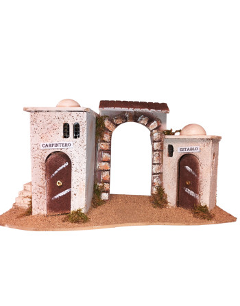 Entrada con arco para el belén
