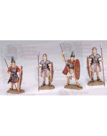 6 Soldados romanos de 10 cm.