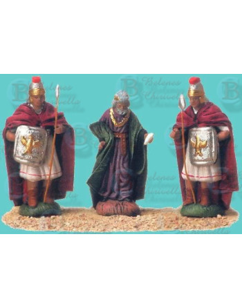 Herodes y dos soldados.