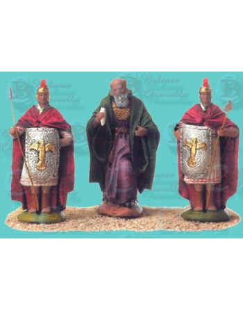 Herodes y dos soldados.
