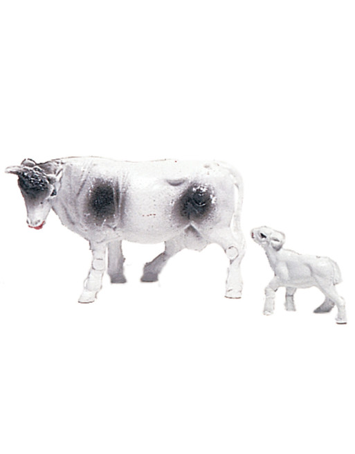 Vaca con cría plástico 7 cm. 00005.