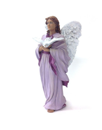 Angel con estrella y paloma Montserrat Ribes. 17 cm. 373.